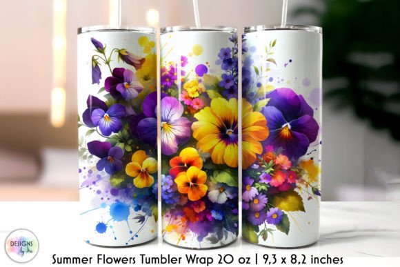 Colourful Summer Tumbler Wrap Print Review