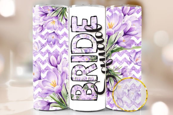 Floral Bride Squad Skinny Tumbler Wrap Review