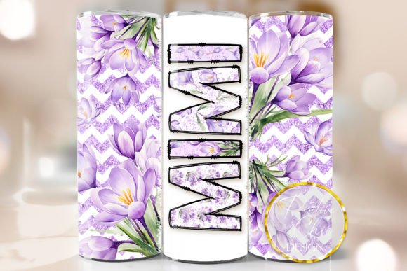 Floral Mimi Skinny Tumbler Wrap PNG Review