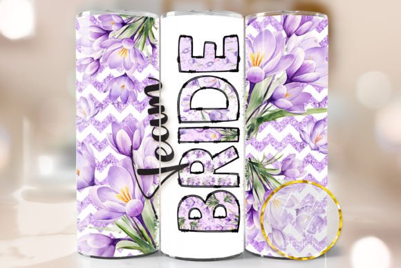 Floral Team Bride Skinny Tumbler Wrap Review
