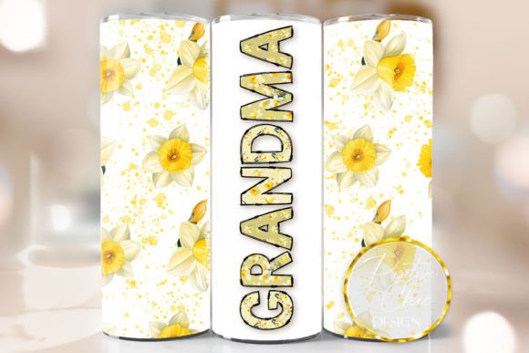 Grandma Spring Flowers Tumbler Wrap PNG Review