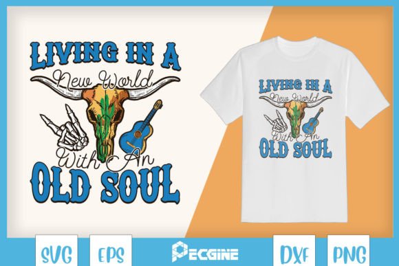 Guitar Skull Old Soul Country Music SVG Review