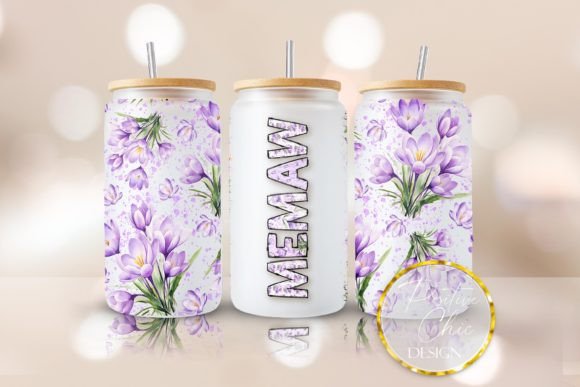 Memaw Libbey Cup Wrap Mothers Day PNG