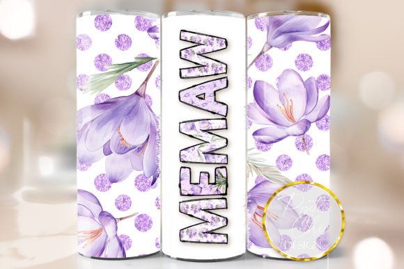 Memaw Tumbler Wrap Mothers Day Design Review