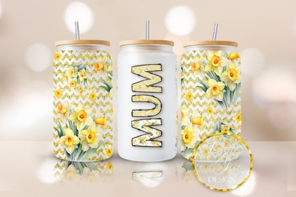 Mum Libbey Glass Cup Wrap PNG UVDTF Review