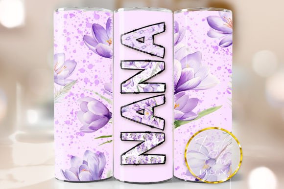 Nana Purple Tumbler Wrap Sublimation PNG Review