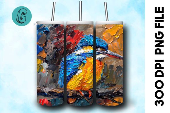 Oil Paint Cute Bird Tumbler Wrap 40 Review