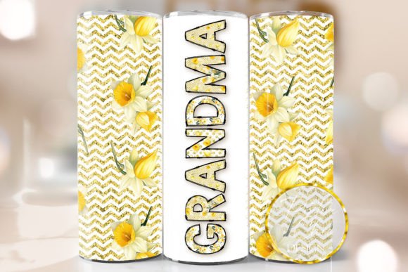 Spring Floral Grandma Tumbler Wrap PNG Review