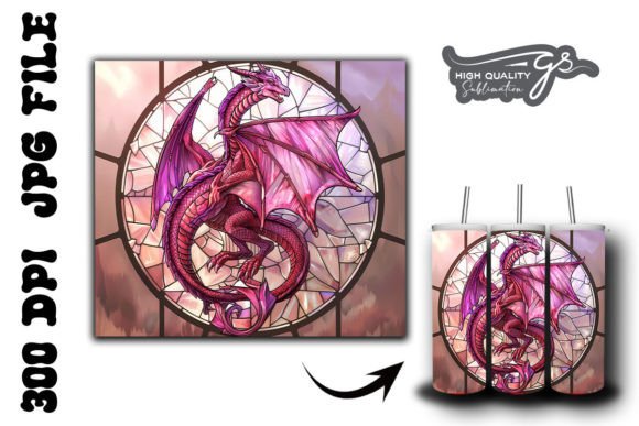 Stained Glass Dragon Tumbler Wrap 34 Review