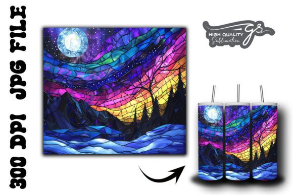 Stained Northern Lights Tumbler Wrap 38 Review