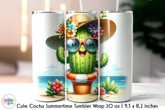 Summer Cactus on the Beach Funny Tumbler Review