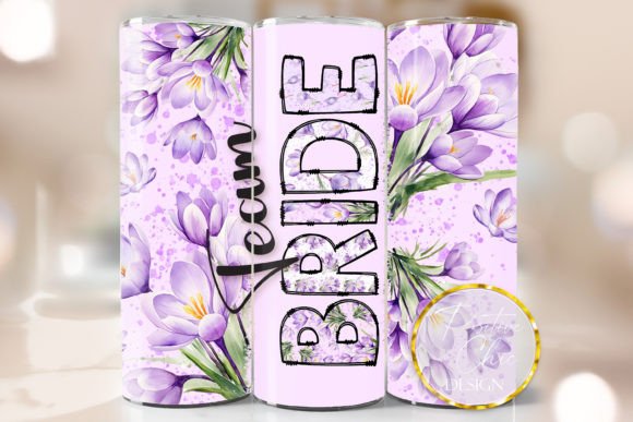 Team Bride Wedding Tumbler Wrap PNG Review